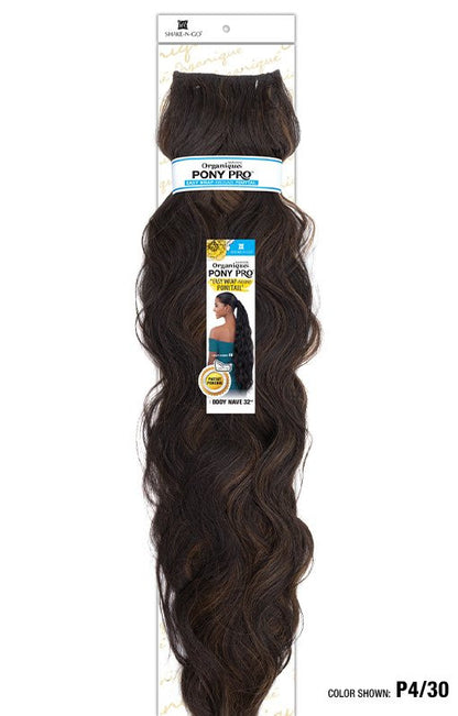 SHAKE N GO Organique  Ponytail Pony Pro -BODY WAVE 32"