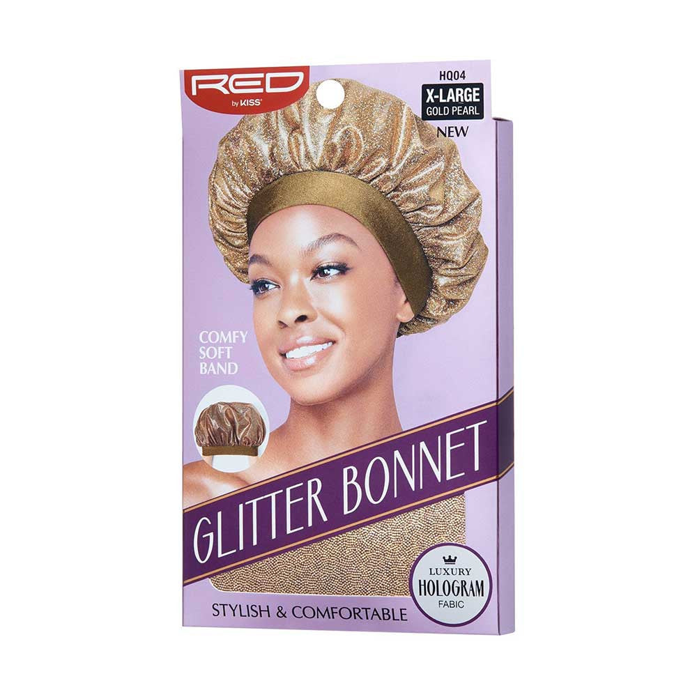 RED Glitter Bonnet