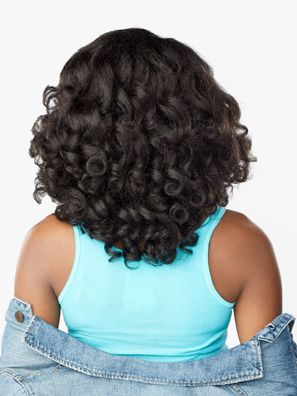 SENSATIONNEL Synthetic Curls Kinks N Co Textured Clip-In 9 PCS - TOP LADY 10"