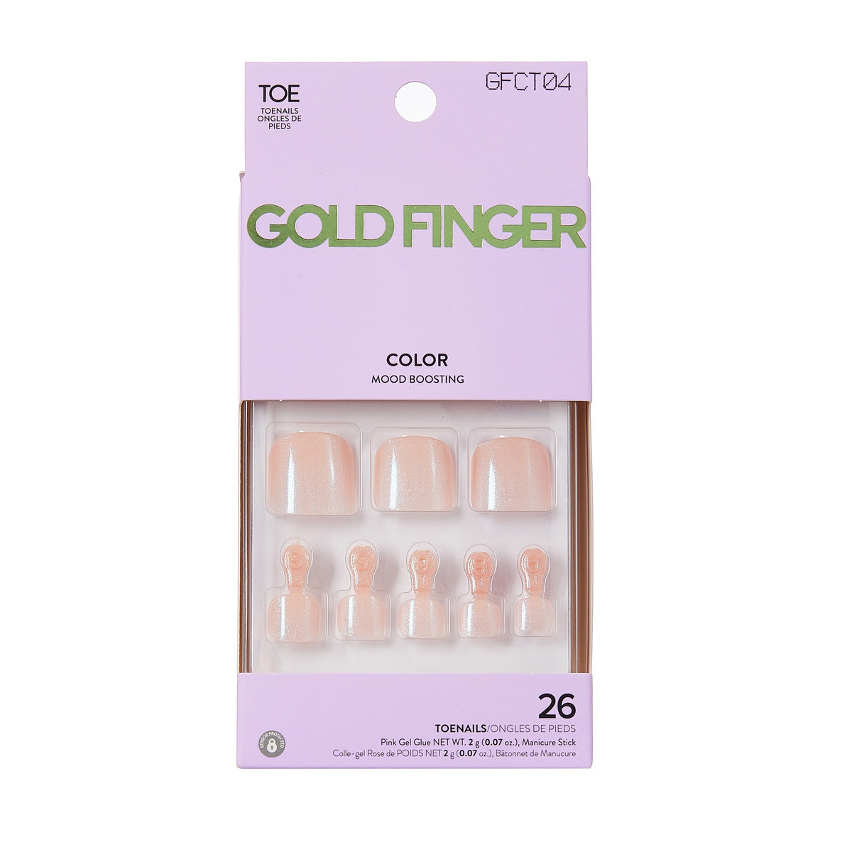 Kiss Gold Finger Colors Toenails - Idyllic