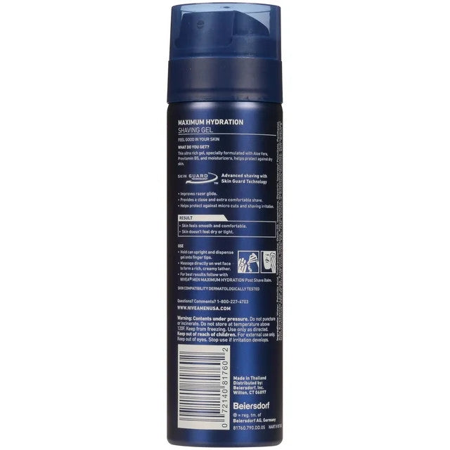 NIVEA For Man Maximum Hydration Shave Gel (7 oz)