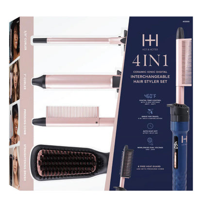Annie Hot & Hotter 4 in 1 Interchangeable Hair Styler