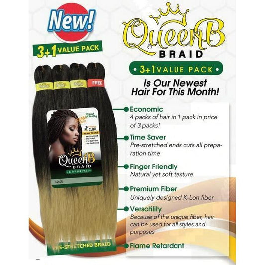 URBAN BEAUTY Queen Braid 4x Multi Pack 40"