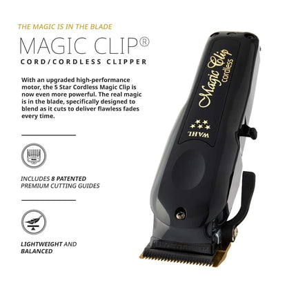 WAHL 5-Star Magic Cordless Clipper (Black)