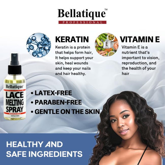 Bellatique Metal Lace Melting Plastic Spray [Maximum Hold]