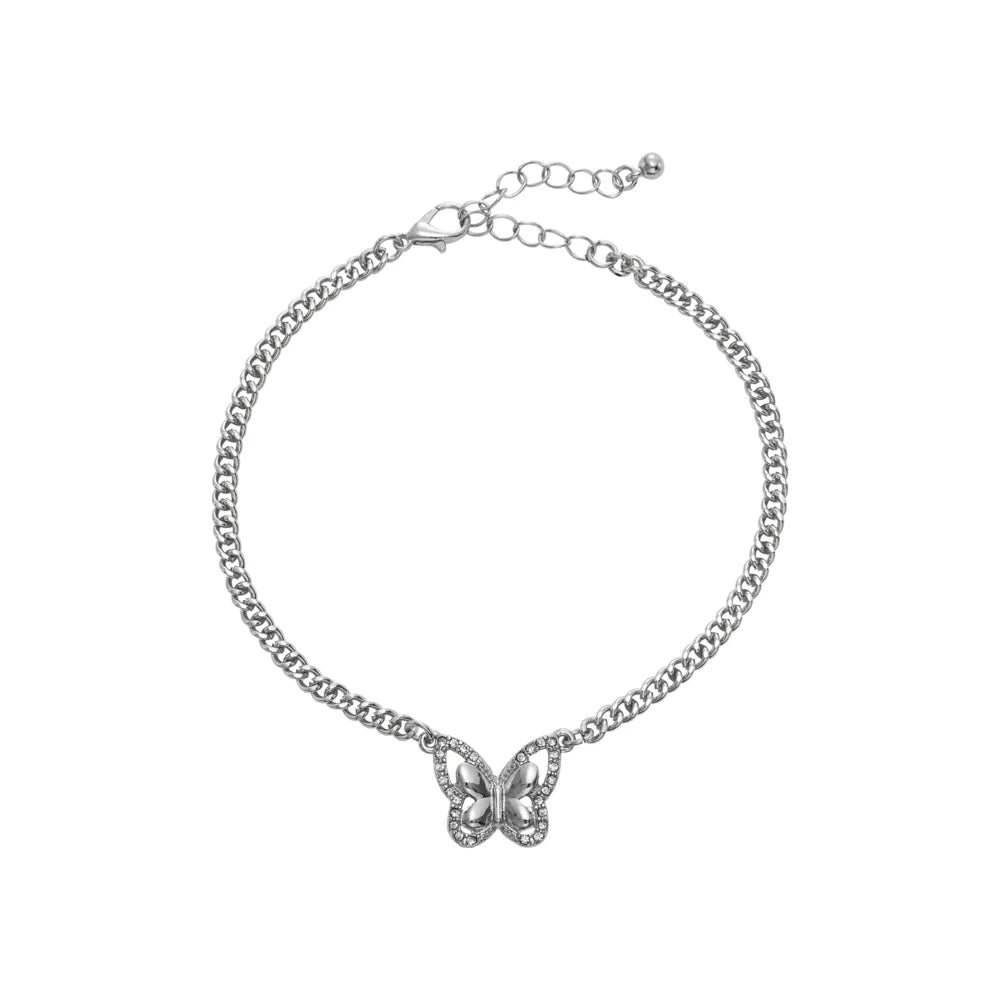 ARRIA 14K Gold Plated & White Gold Fashion Anklet