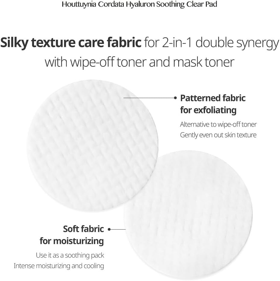 GOODAL Heartleaf Houttuynia Cordata Hyaluron Soothing Clear Toner Pad (70 Pads)