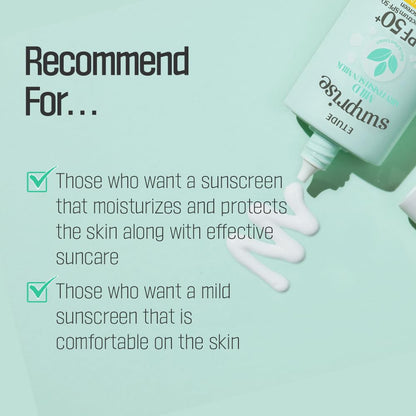 [Etude House]Sunprise Sunscreen Mild Sun Milk SPF 50+ / PA++++ (1.85oz)
