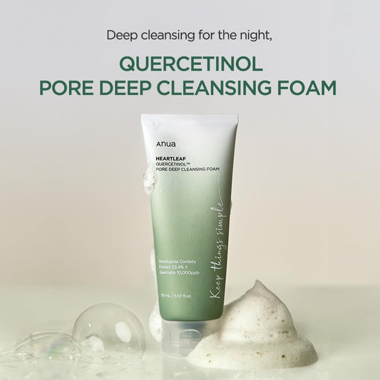 Anua Heartleaf Quercetinol Pore Deep Cleansing Foam (5.07 oz)