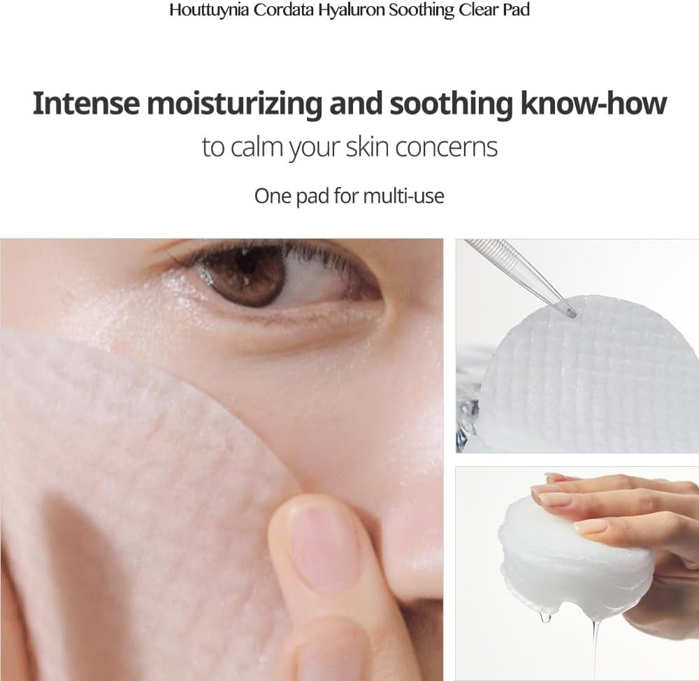 GOODAL Heartleaf Houttuynia Cordata Hyaluron Soothing Clear Toner Pad (70 Pads)