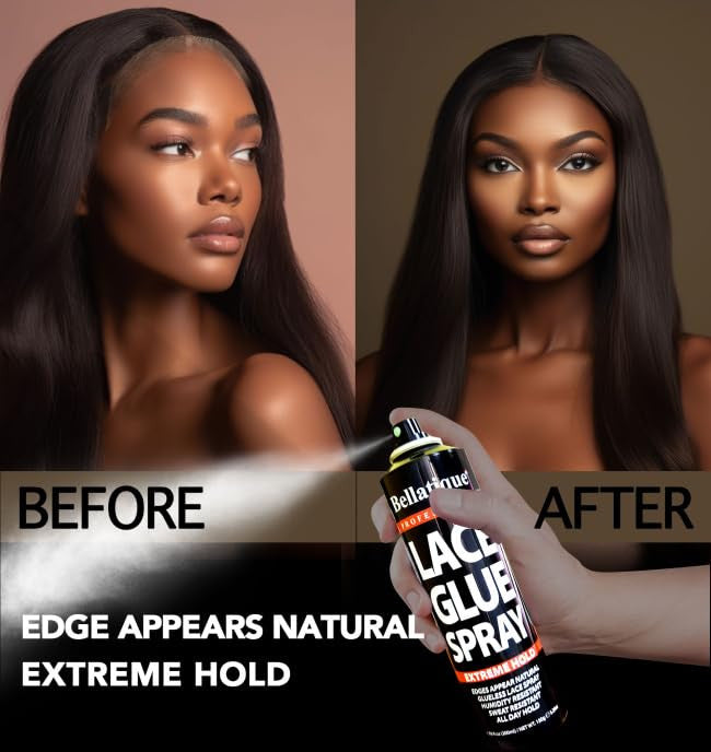 Bellatique Metal Lace Glue Plastic Spray [Extreme Hold]