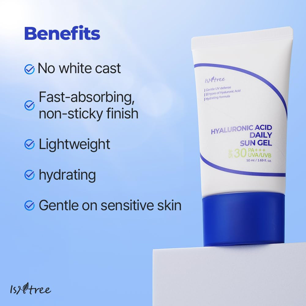 [ISNTREE] Hyaluronic Acid Daily Sun Gel, SPF 30 (1.69 oz)