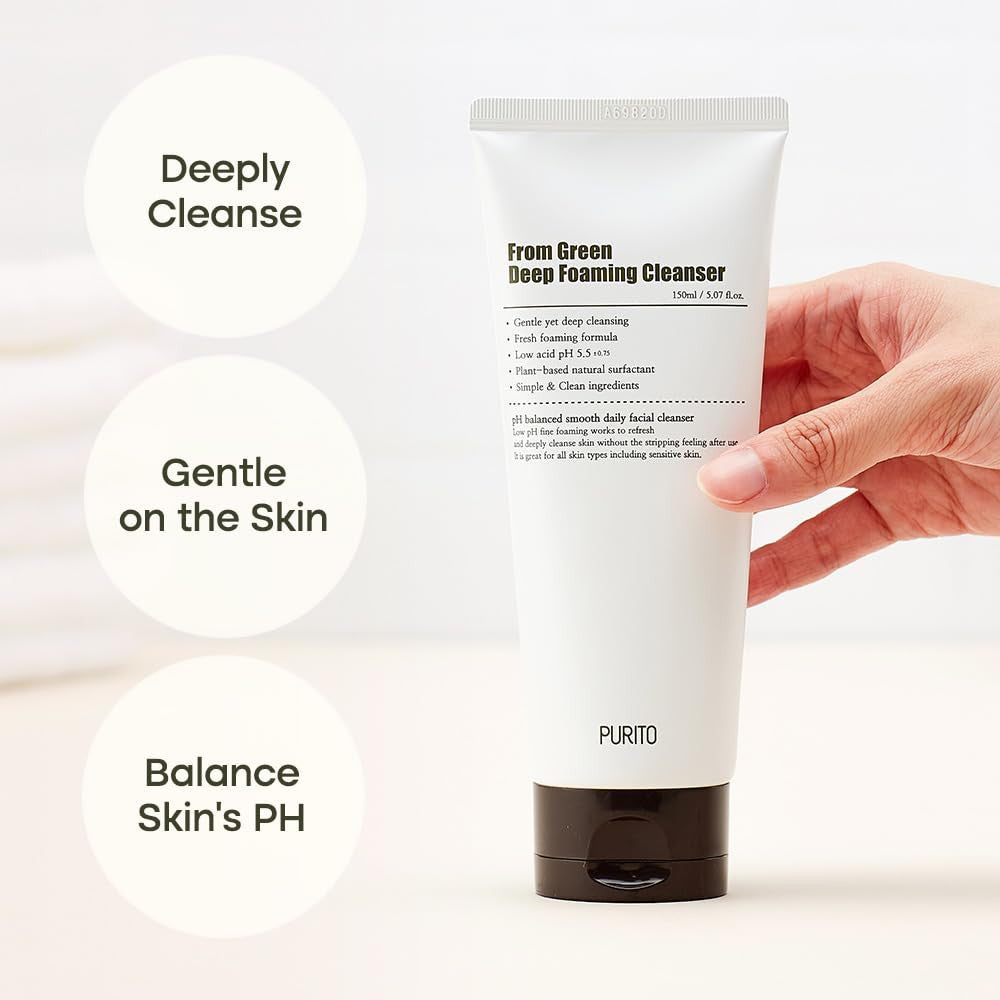 PURITO From Green Deep Foaming Cleanser (5.07oz)