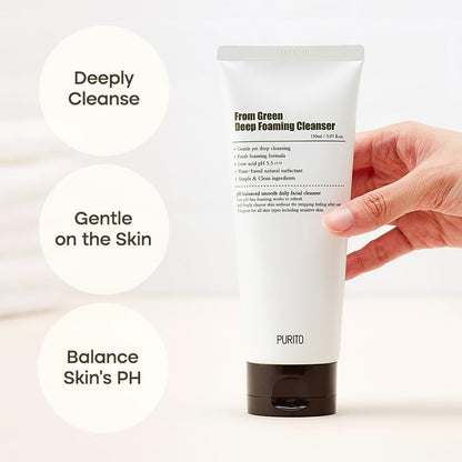 PURITO From Green Deep Foaming Cleanser (5.07oz)