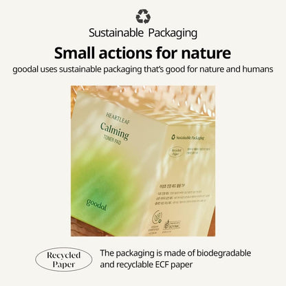 [GOODAL] Heart Leaf Calming Toner Pad (70 Pads)