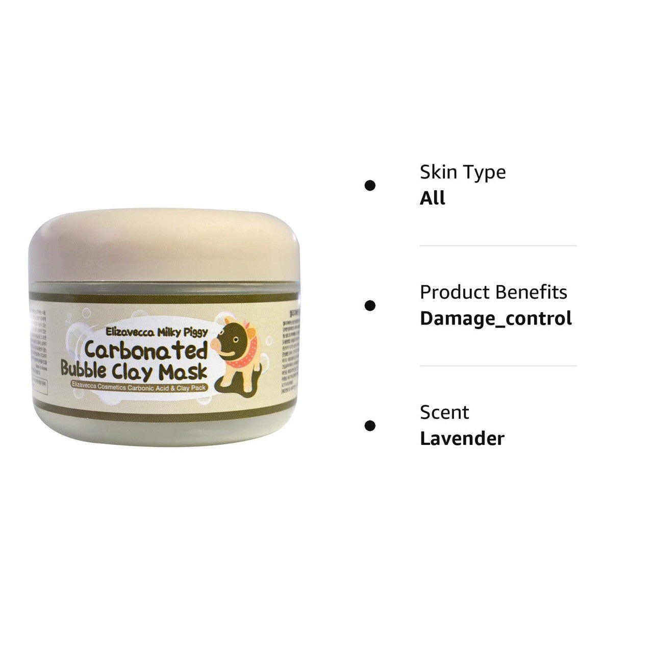 Elizavecca Milky Piggy Carbonated Bubble Clay Mask (3.53 oz)