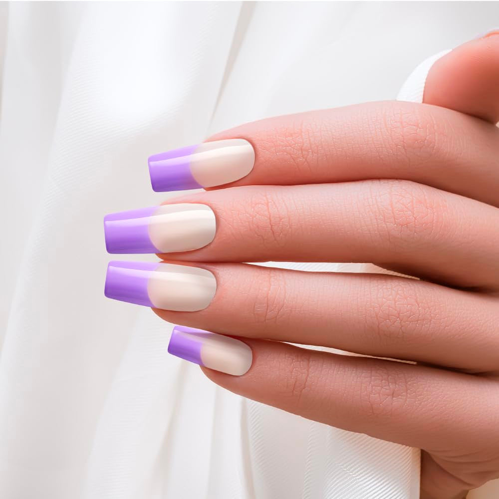 KISS Salon Acrylic French Nails - FLAMES