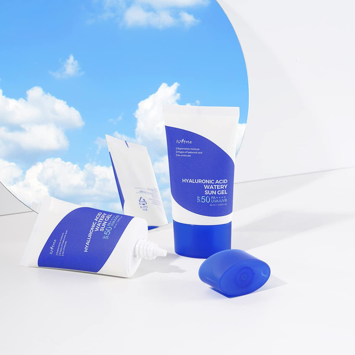[ISNTREE] Hyaluronic Acid Watery Sun Gel, SPF 50+ PA++++ (2 packs)