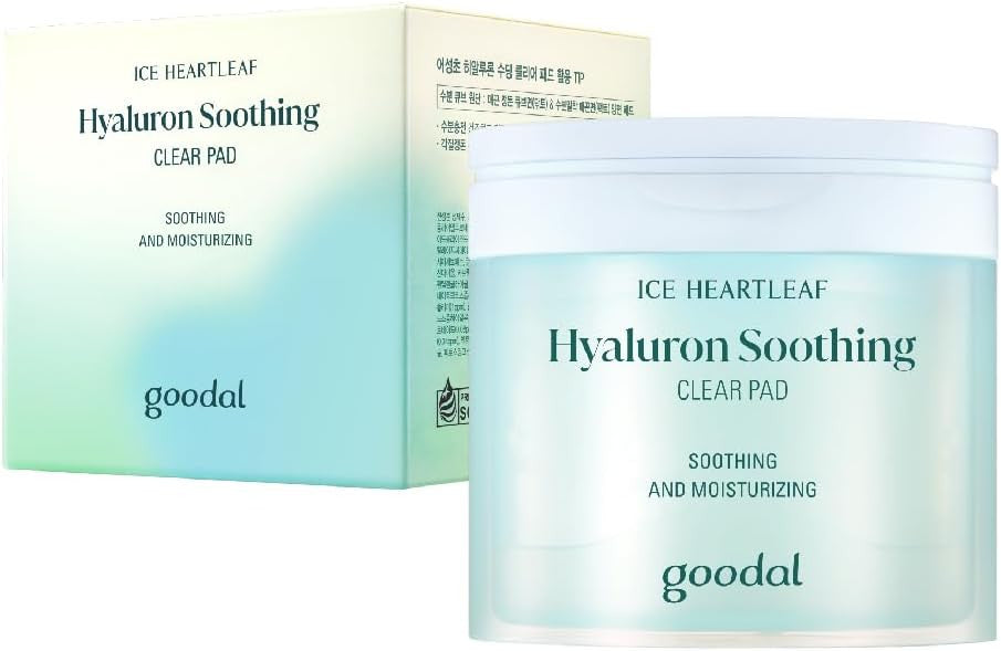 GOODAL Heartleaf Houttuynia Cordata Hyaluron Soothing Clear Toner Pad (70 Pads)