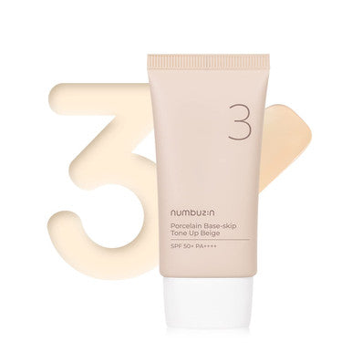 NUMBUZIN No.3 Porcelain Base-skip Tone Up Beige (1.69 oz)