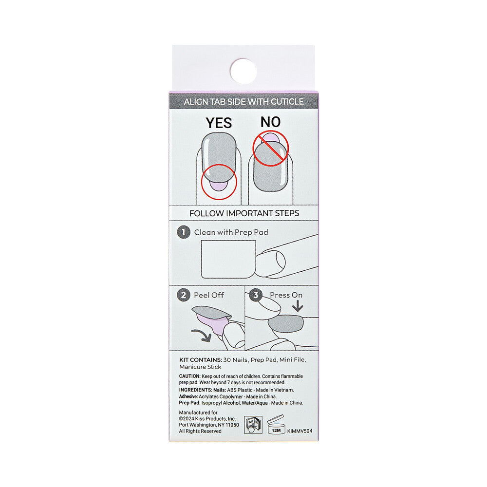 imPRESS No Glue French Manicure Press-On Nails - COY