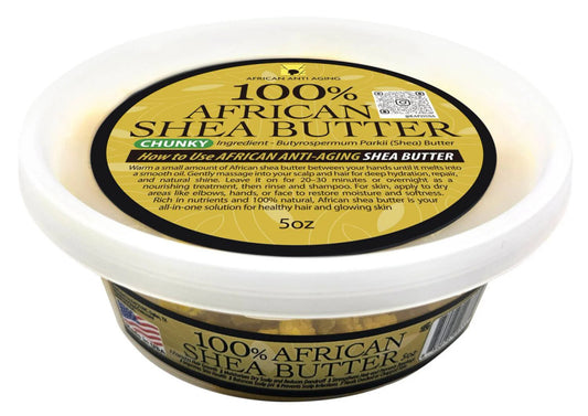 African Anti Aging 100% African Shea butter (Chunky)