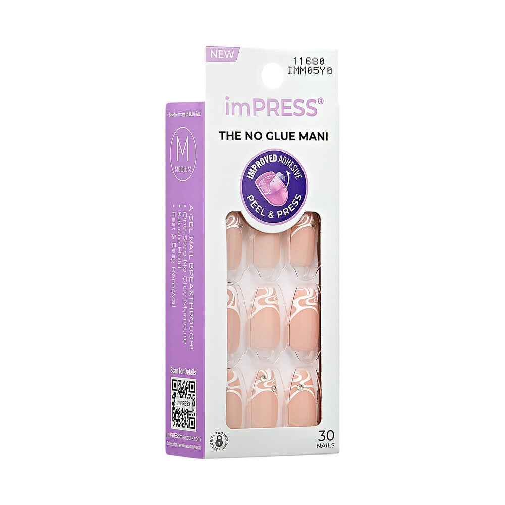 imPRESS No Glue French Manicure Press-On Nails - COY