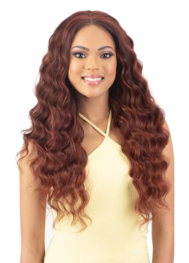 Mayde Beauty Synthetic Bloom Bundle Weave - Loose Deep 4PCS (18"20"22"+ Closure)