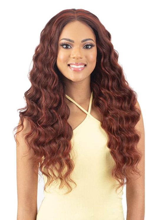 Mayde Beauty Synthetic Bloom Bundle Weave - Loose Deep 4PCS (18"20"22"+ Closure)