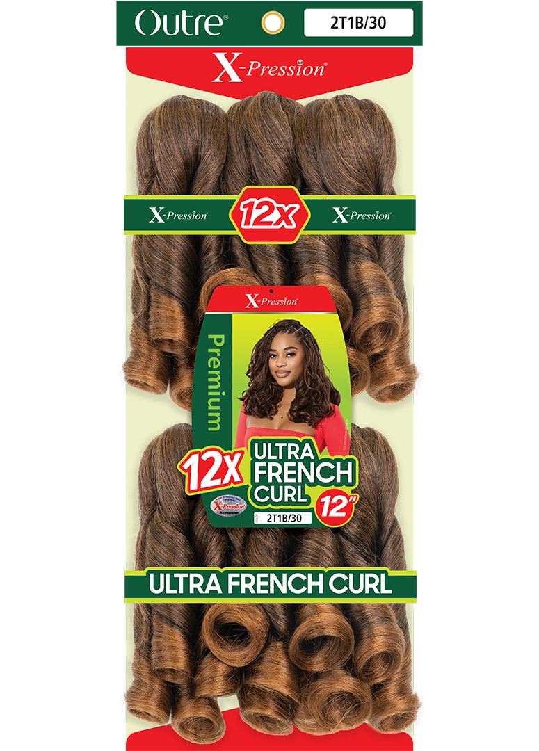 OUTRE X-Pression Pre-Stretched Braid - 12X Ultra French Curl 12"