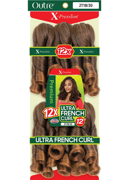 OUTRE X-Pression Pre-Stretched Braid - 12X Ultra French Curl 12"