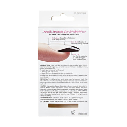 KISS Salon Acrylic French Nails - FLAME