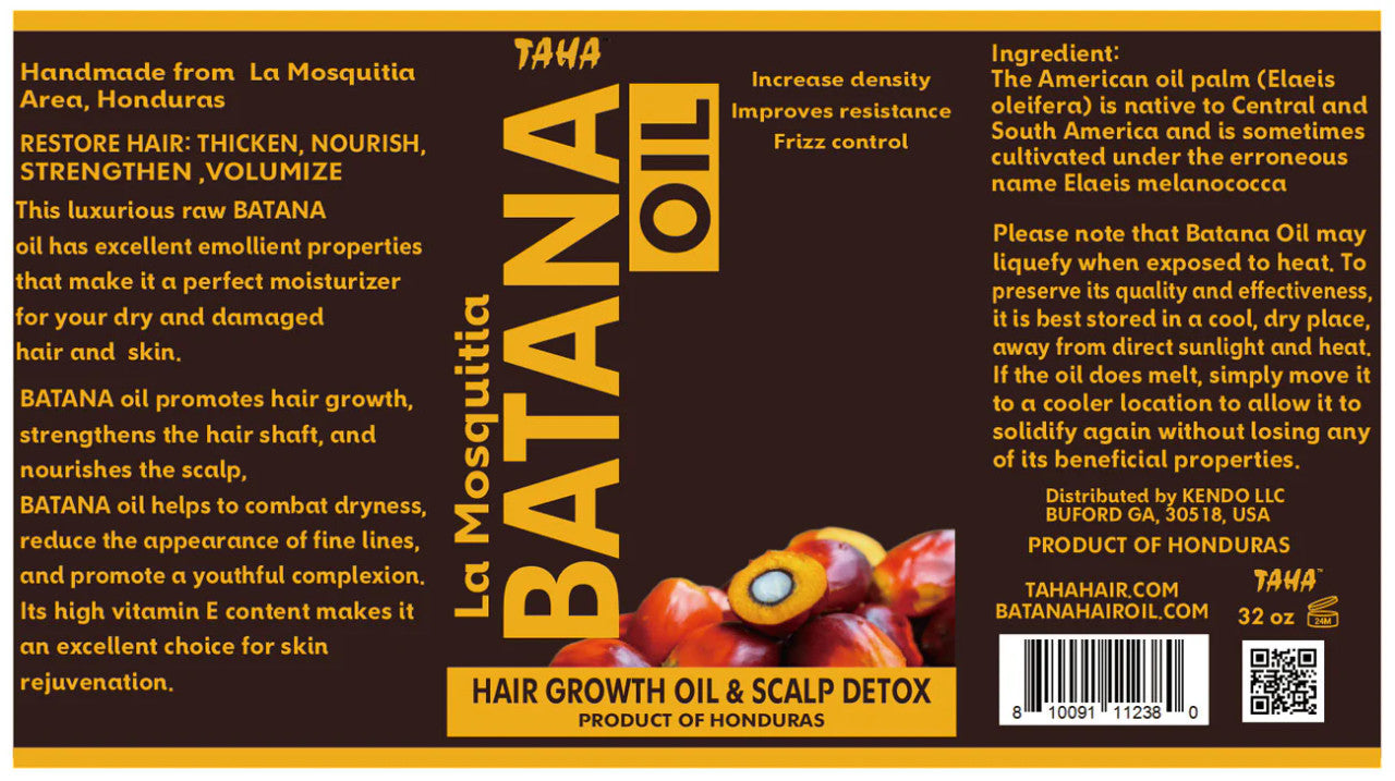 TAHA Batana Liquid Oil Cold-Pressed (2oz)