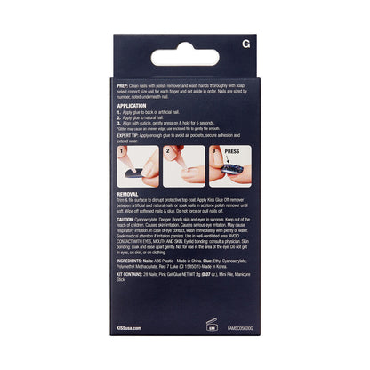 KISS Gel Fantasy Glue On Nails - CREAM GLAZED