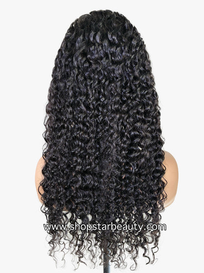 15A PINK LEMON GOLD 100% Human Hair 5X6 Lace Front Wig - KENTUCKY (18"-30")