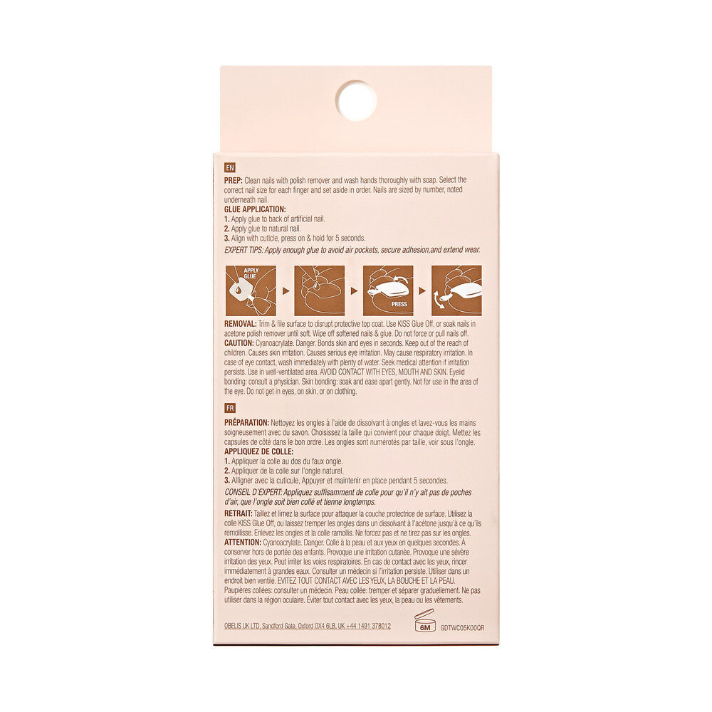 KISS Gold Finger Wider Fit Toenails -  ENTERTAIN