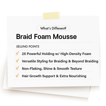 RED Styler Fixer Braid Foam Mousse