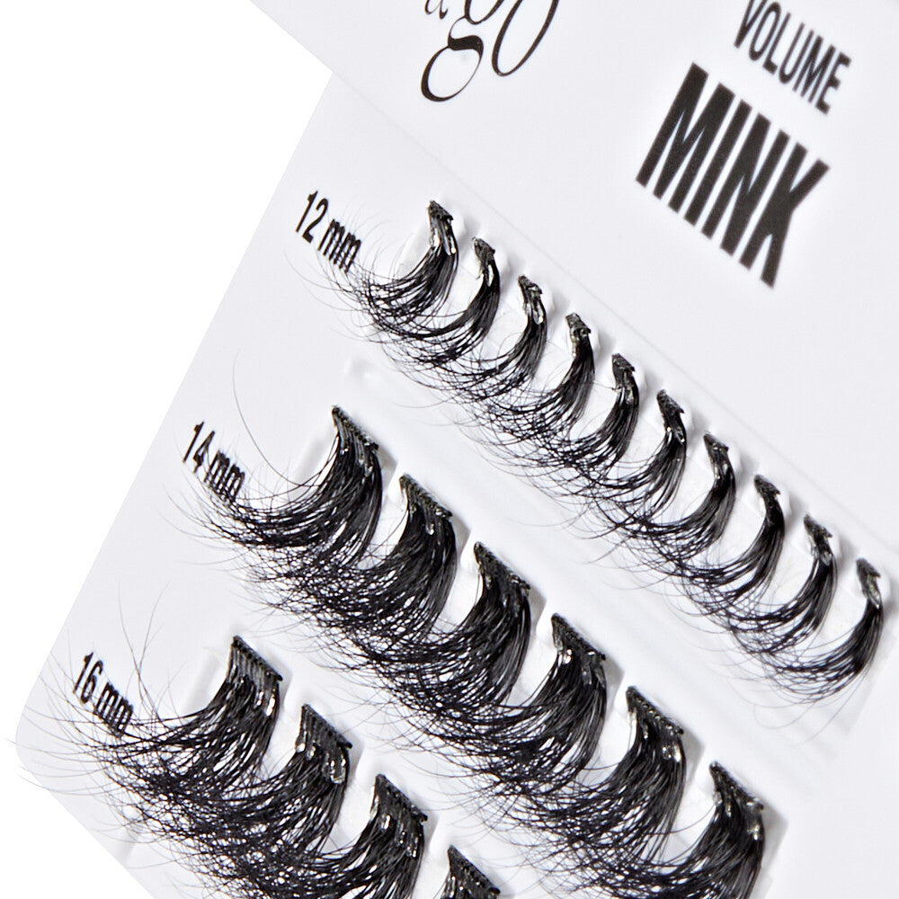 KISS i Envy Press & Go Press-On Pre-Glued Lash Clusters – Mink