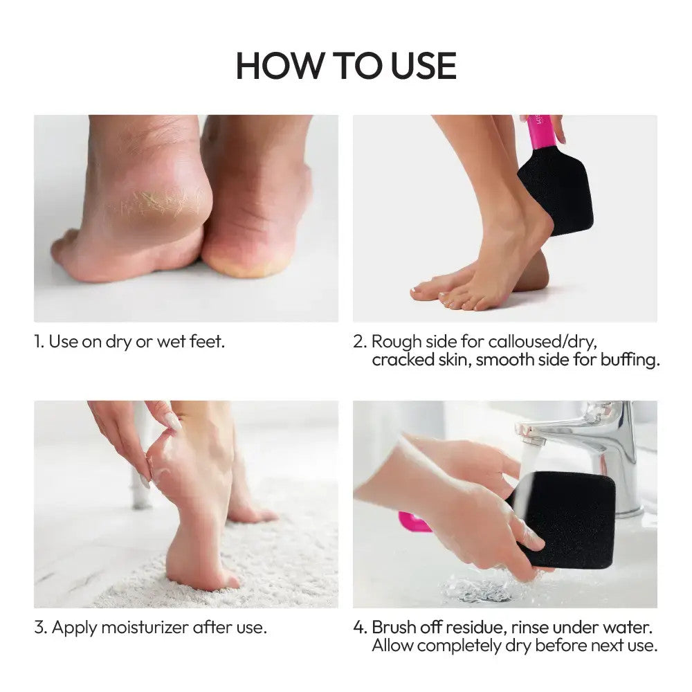 KISS Dual-Sided Quickbuff Foot File