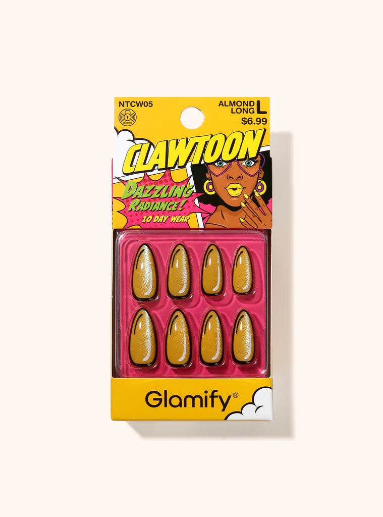 GLAMIFY Clawtoon Press On Nails - Almond Long