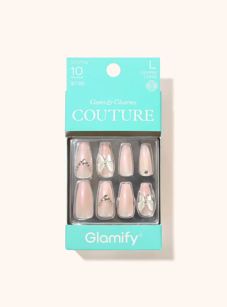 GLAMIFY Couture Press On Nails - Coffin Long