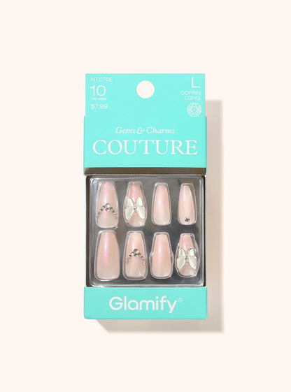 GLAMIFY Couture Press On Nails - Coffin Long