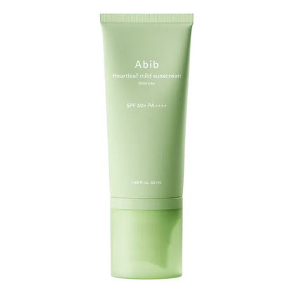 [Abib] Heartleaf Mild Sunscreen Relief Tube SPF 50+ PA++++ (1.69 oz)