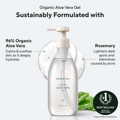AROMATICA Organic Soothing Aloe Vera Gel (10.14 oz)