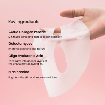 BIODANCE  Collagen Real Deep Hydrating Overnight Hydrogel Mask (1 Sheet)