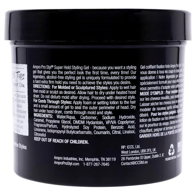 Ampro Pro Style Ultra Hold Protein Styling Gel - Super Hold (32 oz)