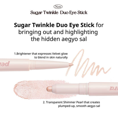 [PERIPERA] Sugar Twinkle Duo Eye Stick (01 DEWY NUDE)