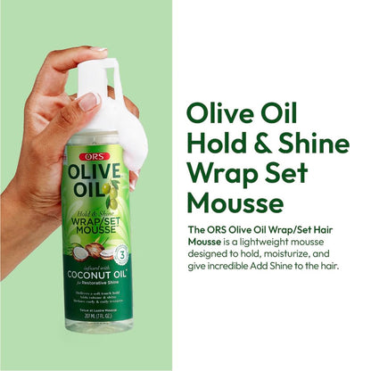 ORS Olive Oil Wrap Set Hair Mousse (3.7oz)