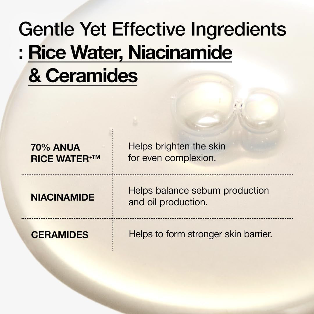 Anua Rice 70 Glow Milky Toner (8.45oz)