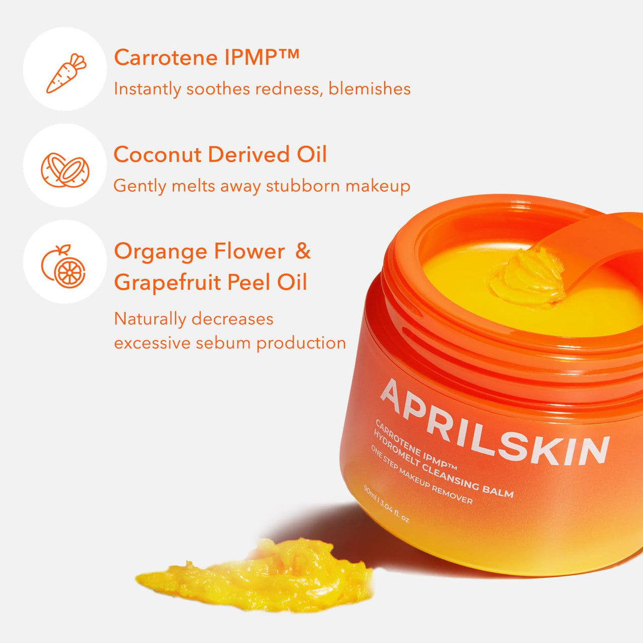 APRILSKIN Carrotene IPMP Hydromelt Cleansing Balm (3.04oz)